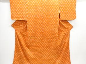 アンティーク　紋錦紗　抽象花模様着物